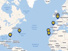 Mapa plavby