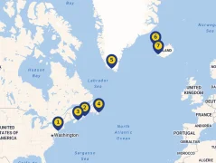 Mapa plavby
