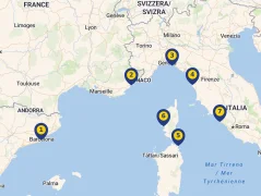 Mapa plavby